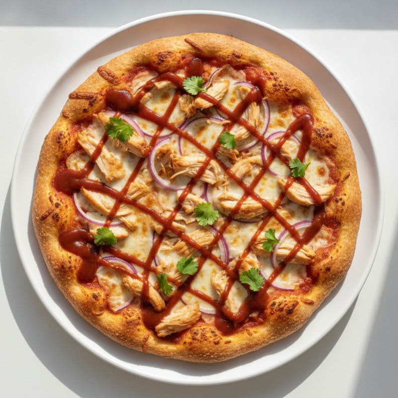 High-Protein BBQ Chicken Pizza