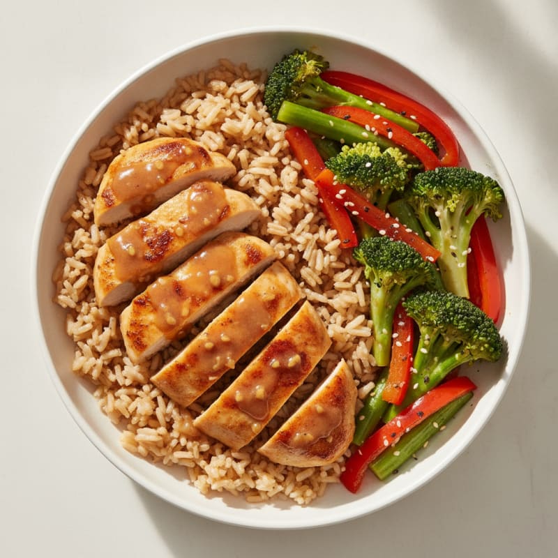 Teriyaki Chicken with Sesame Vegetables