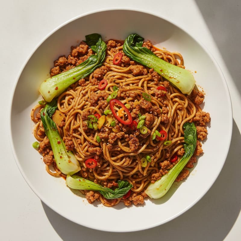 Sichuan Chili Pork Dan Dan Noodles