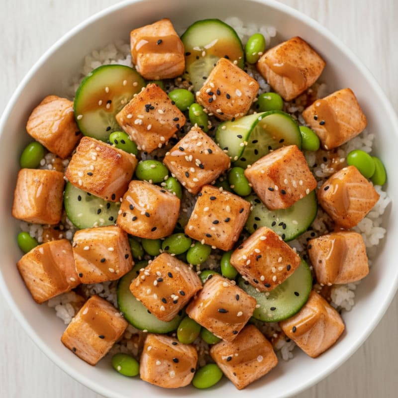 Salmon Sushi Rice Bowl