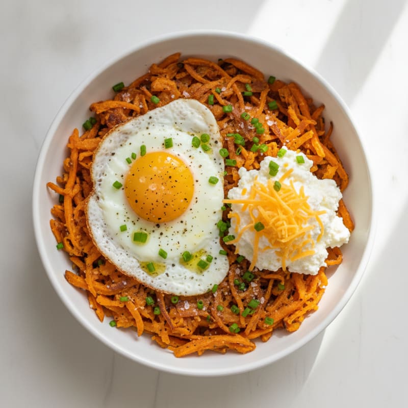 Sweet Potato Hash and Egg Breakfast Bowl