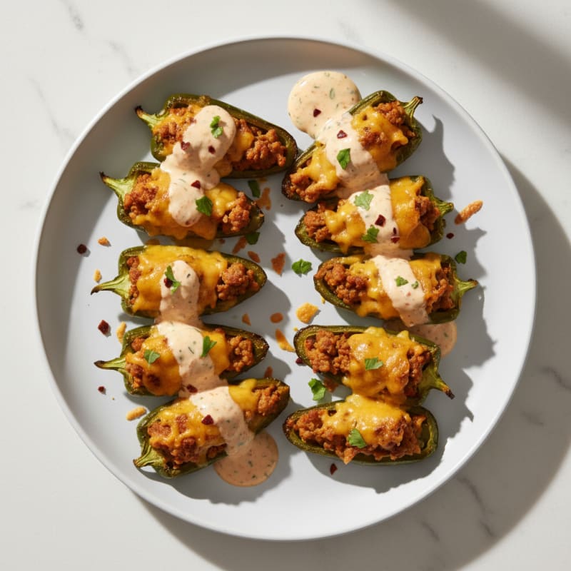 Jalapeño Poppers with Chipotle Ranch