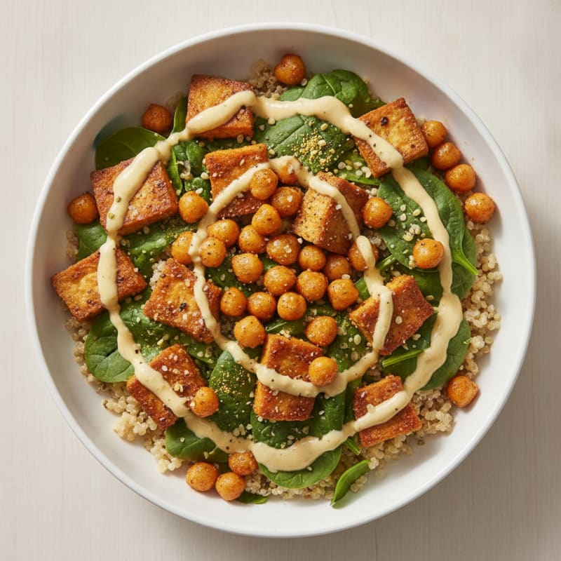 Hearty Chickpea and Vegetable Grain Bowl