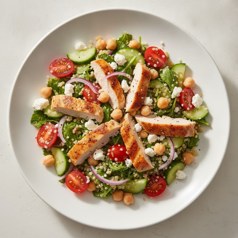 Mediterranean Quinoa Salad with Chickpeas