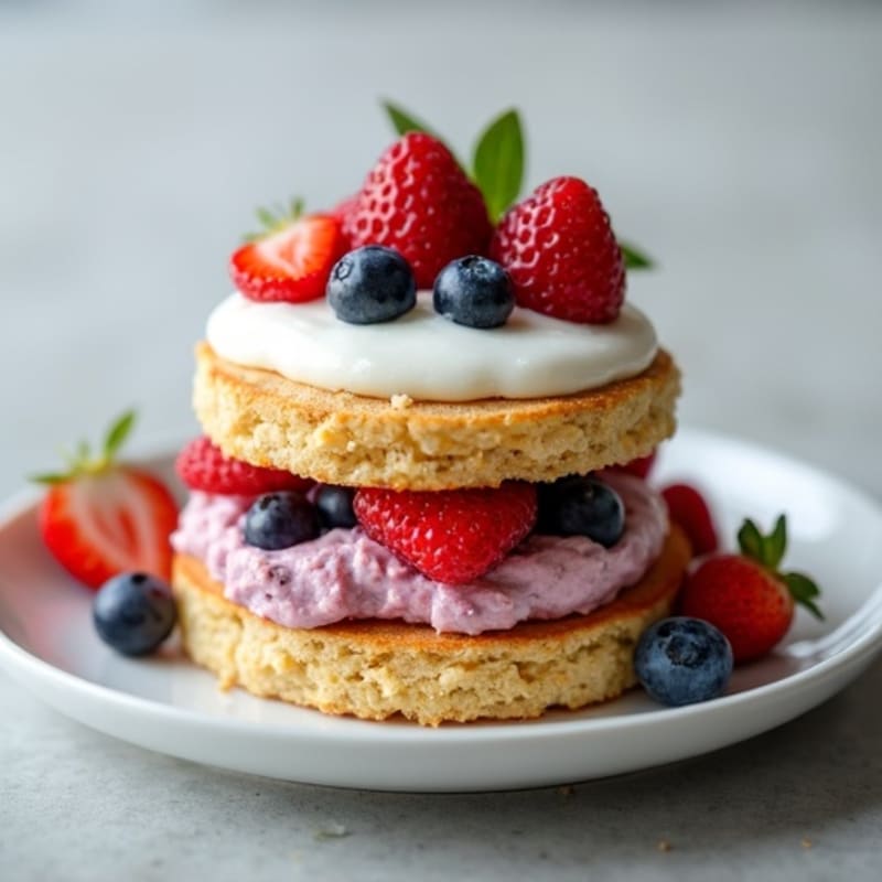 Protein-Packed Greek Yogurt Berry Shortcake