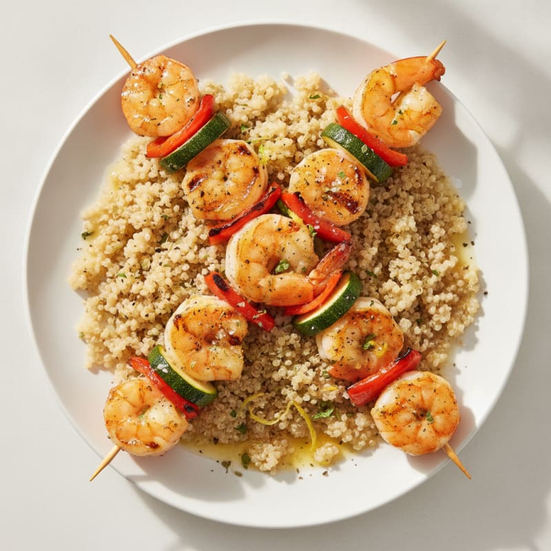 Grilled Lemon-Herb Shrimp Skewers