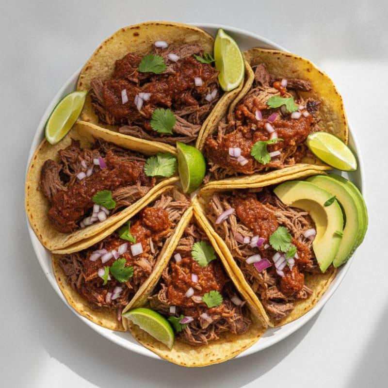 Slow-Cooked Barbacoa Beef Tacos
