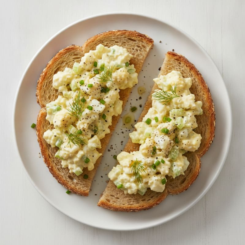 Classic High-Protein Egg Salad Toasts