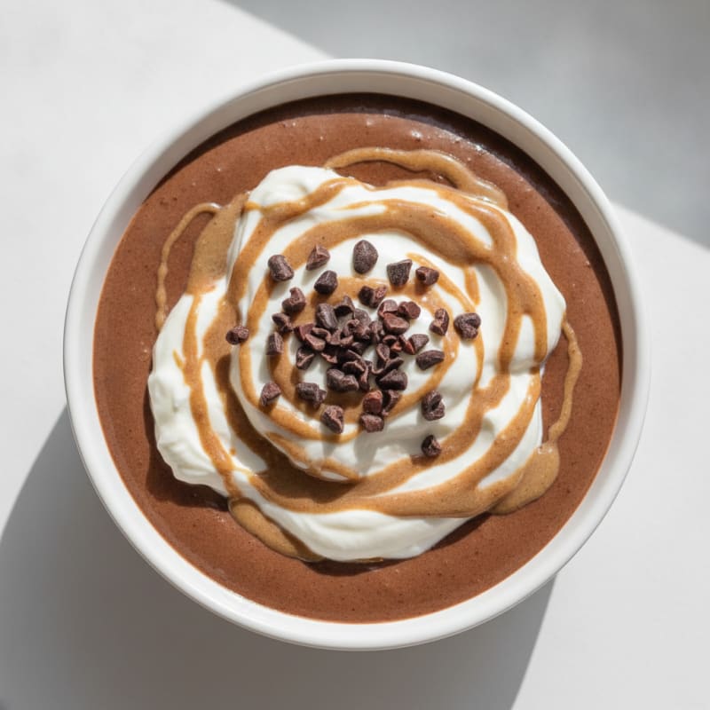 Silky Chocolate Protein Pudding with Greek Yogurt