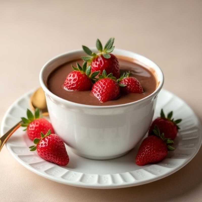 Silky Chocolate Protein Pudding with Greek Yogurt