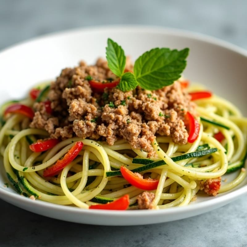 Protein-Packed Turkey and Zucchini Noodle Skillet