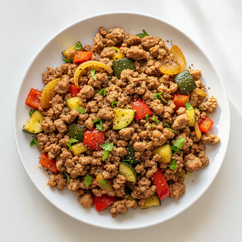 Turkey and Roasted Vegetable Skillet