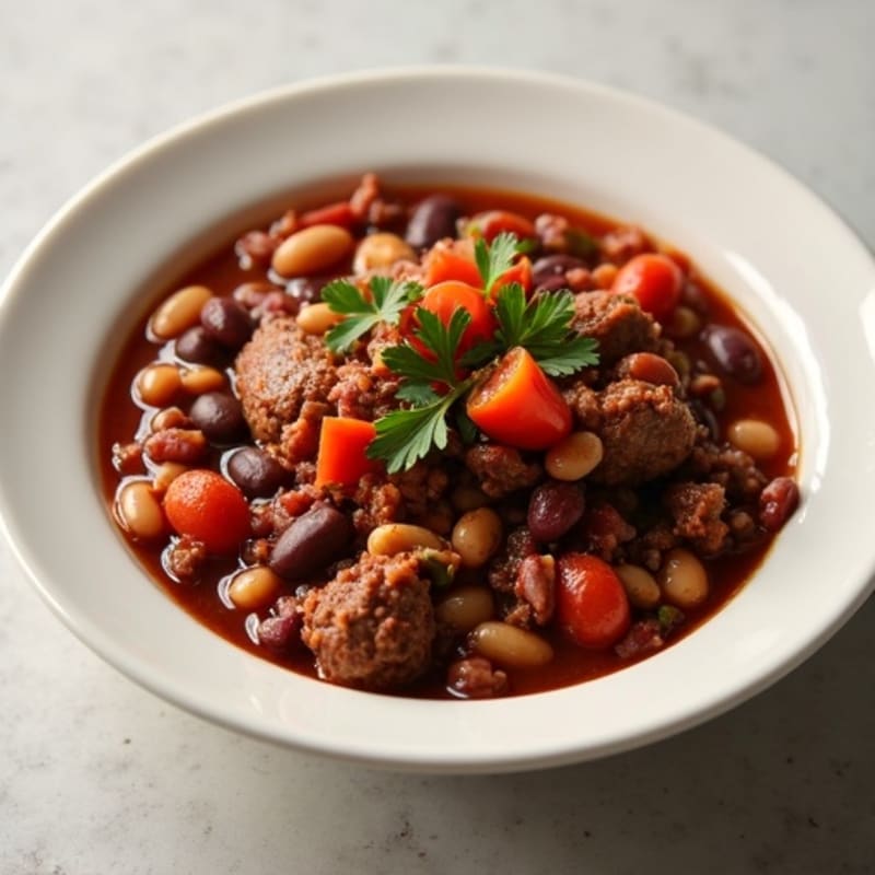 Lean Slow Cooker Beef Chili