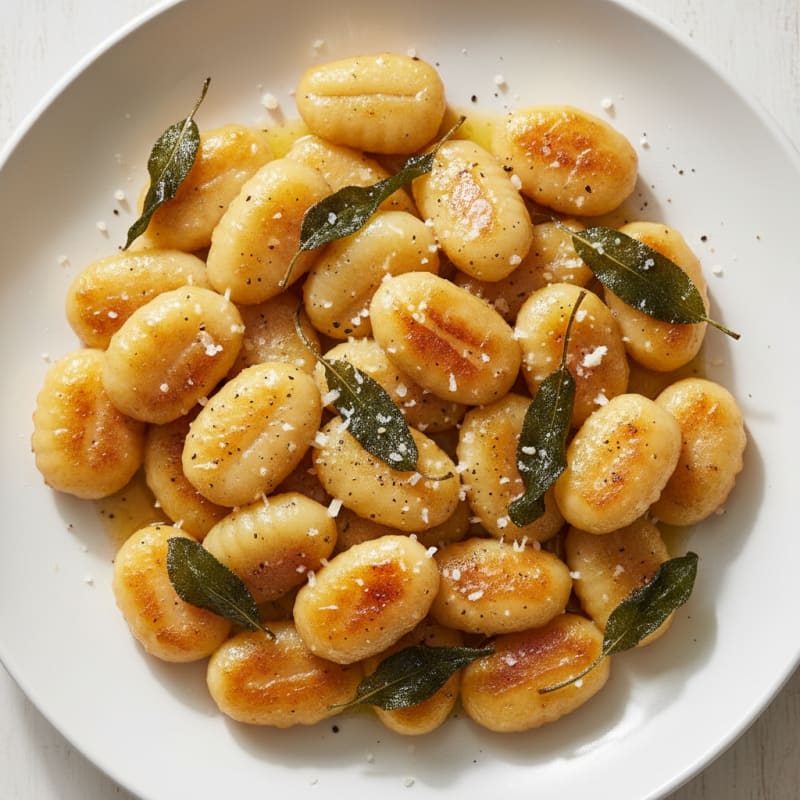 Creamy Ricotta Gnocchi with Sage Butter