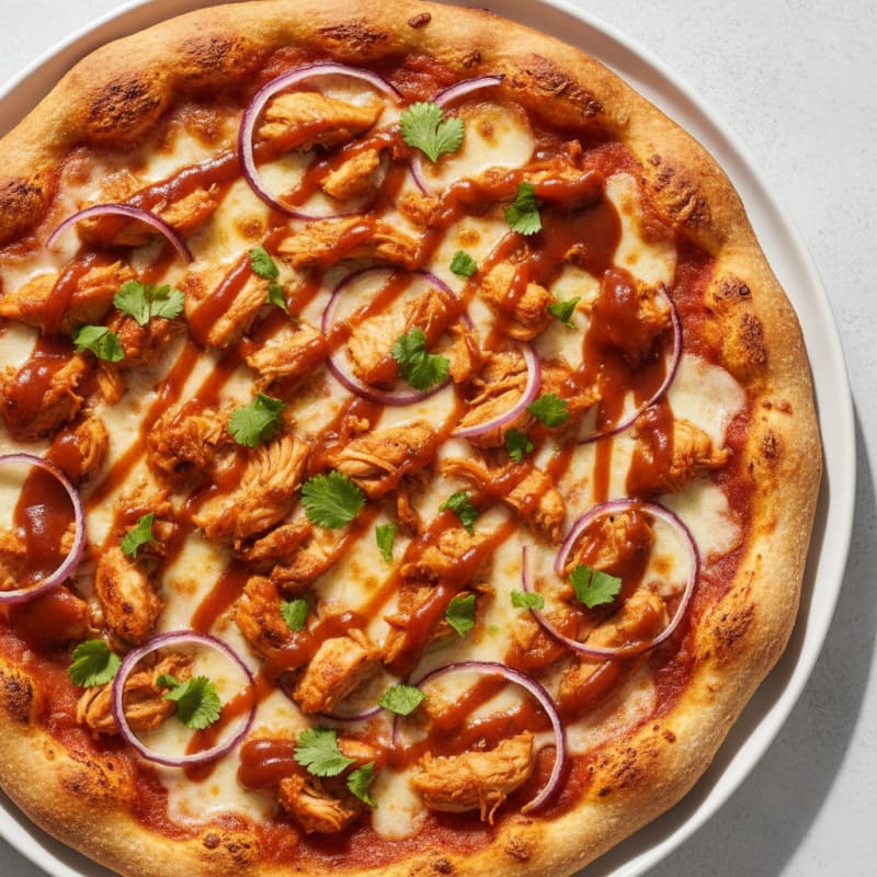 High-Protein BBQ Chicken Pizza
