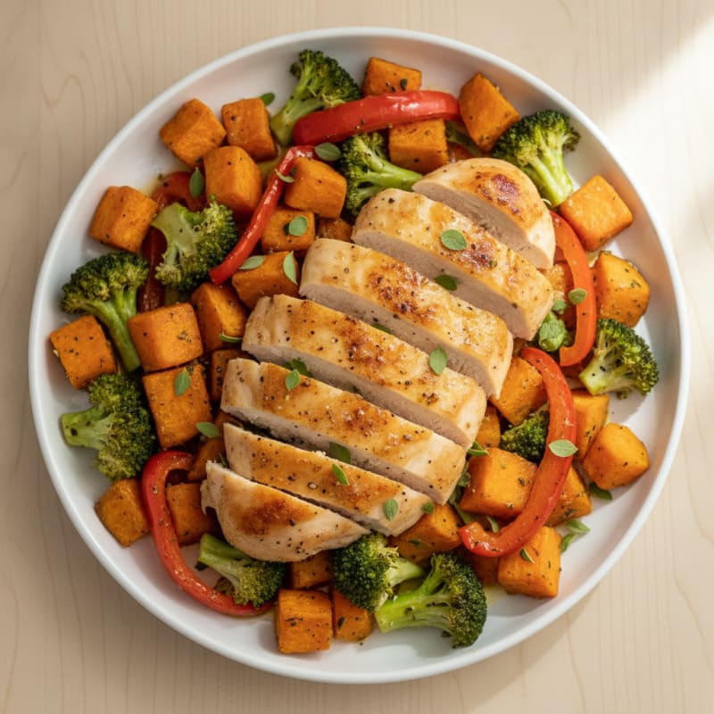 Sheet Pan Lemon Herb Chicken and Veggies