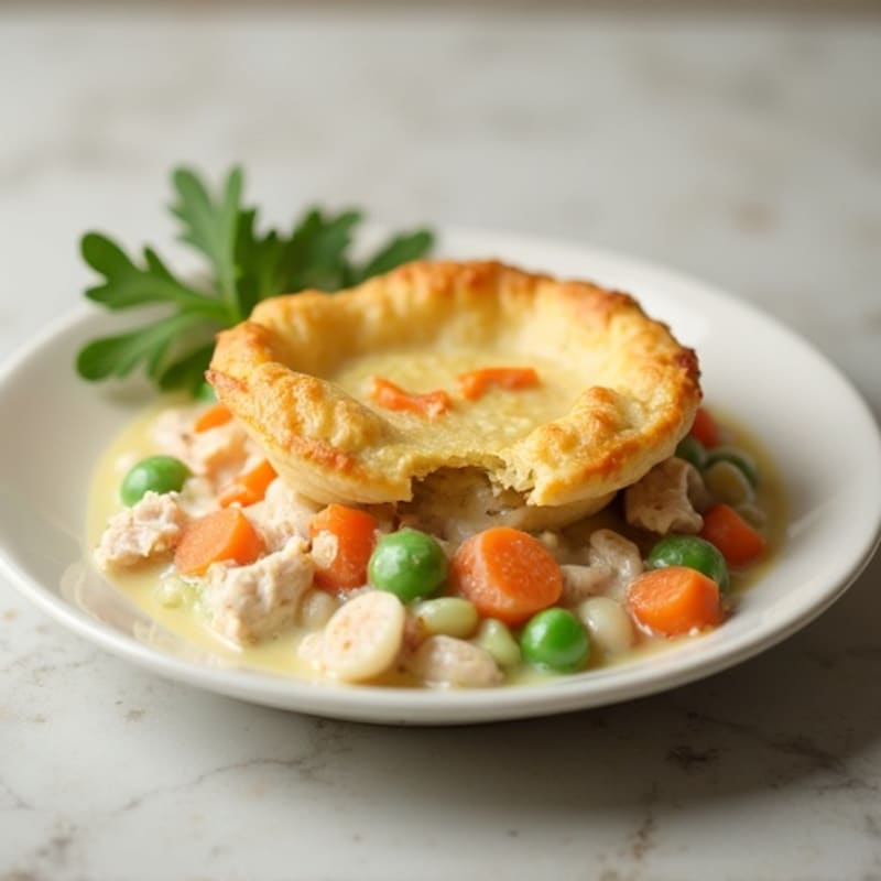 Healthy Creamy Chicken Pot Pie
