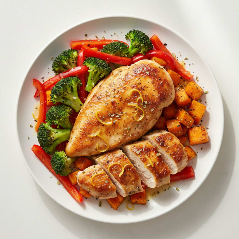 Crispy Roasted Lemon-Herb Chicken