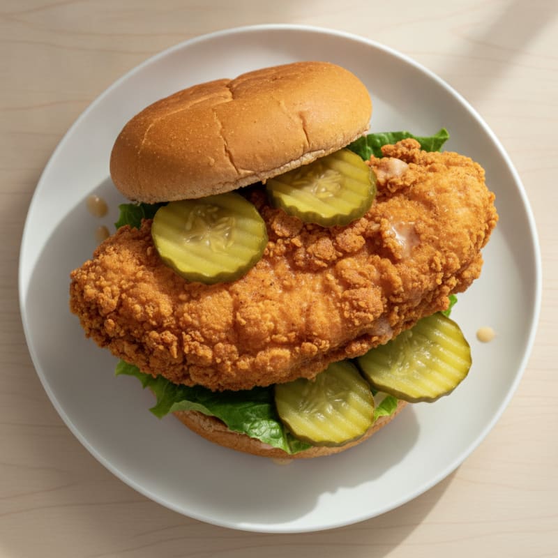 Buttermilk Fried Chicken Sandwich with Pickles