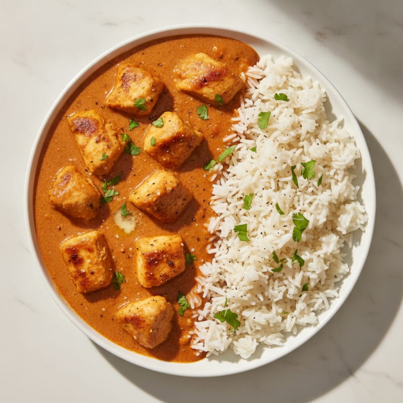 Spiced Butter Chicken with Basmati Rice