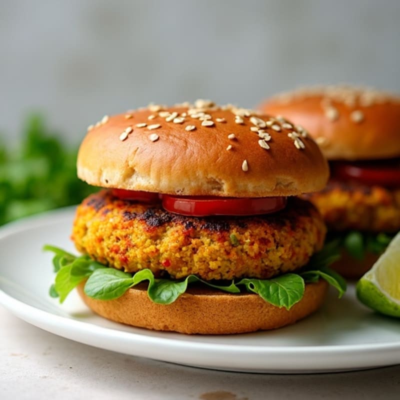 Smoky Southwest Black Bean Quinoa Burgers