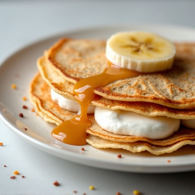 Protein-Rich Almond Butter Banana Crepes