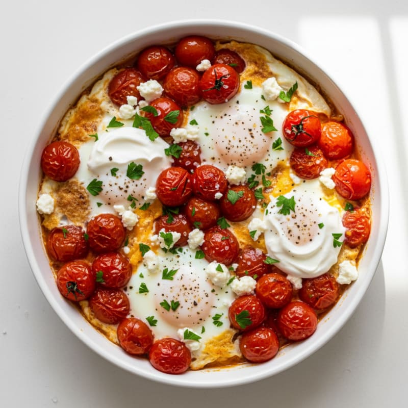 Baked Eggs with Roasted Tomatoes