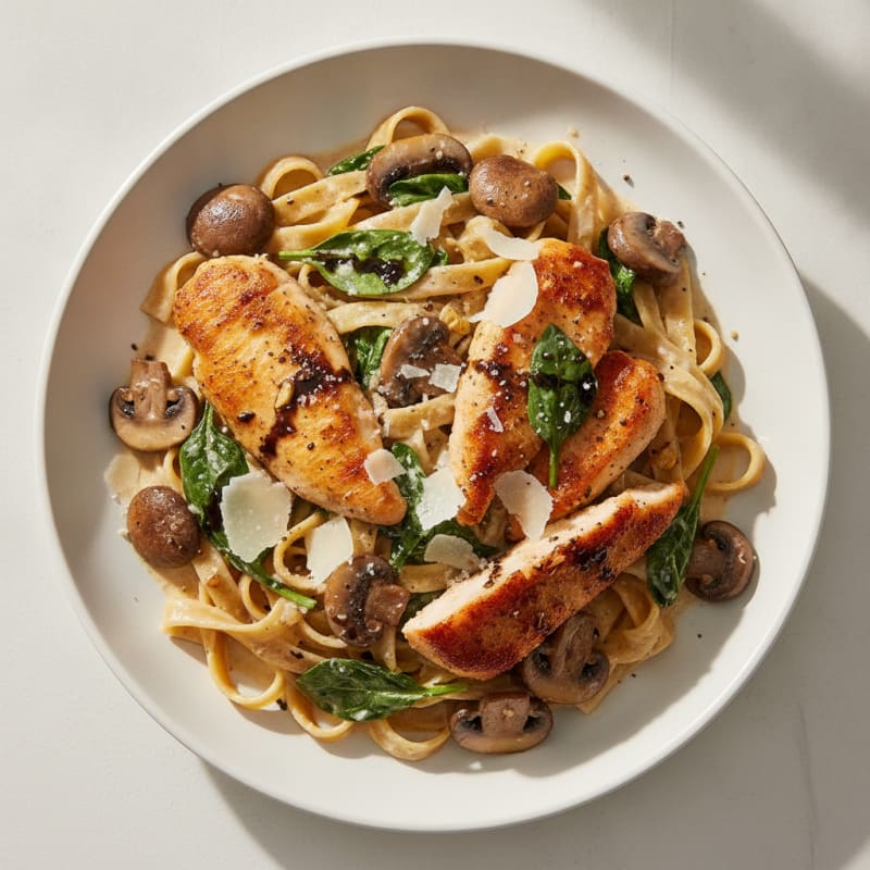 Truffle Mushroom Tagliatelle with Parmesan