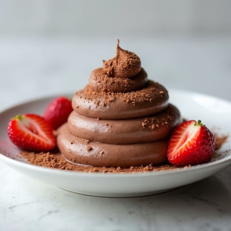 Silky Chocolate Protein Mousse with Greek Yogurt