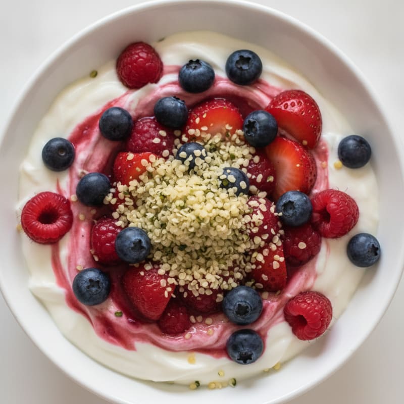 Creamy Greek Yogurt Protein Parfait with Mixed Berries