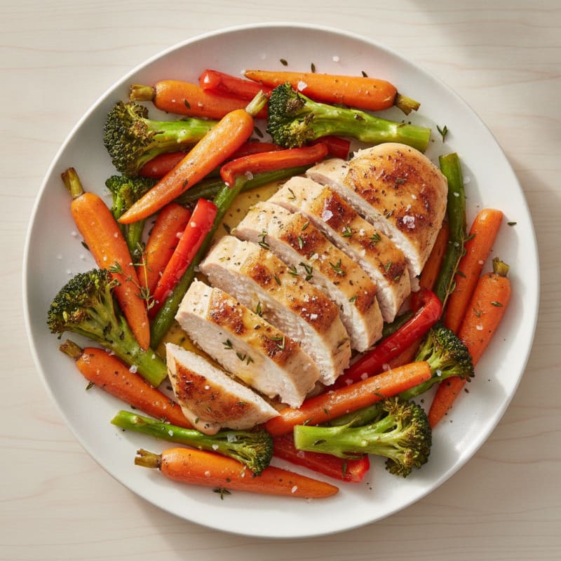 Garlic Herb Roasted Chicken with Vegetables