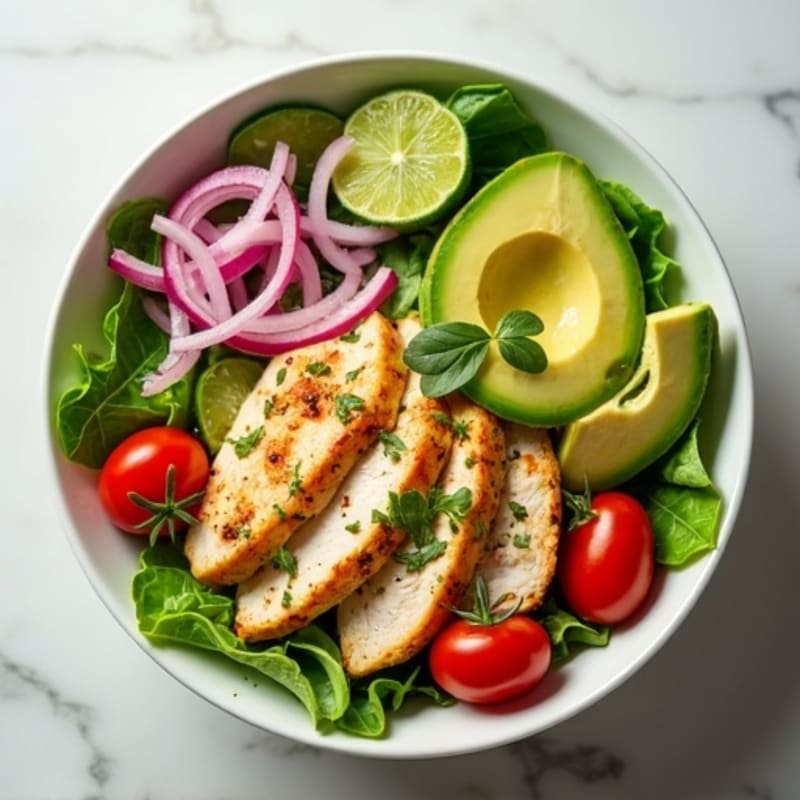 Crisp Avocado Salad Bowl