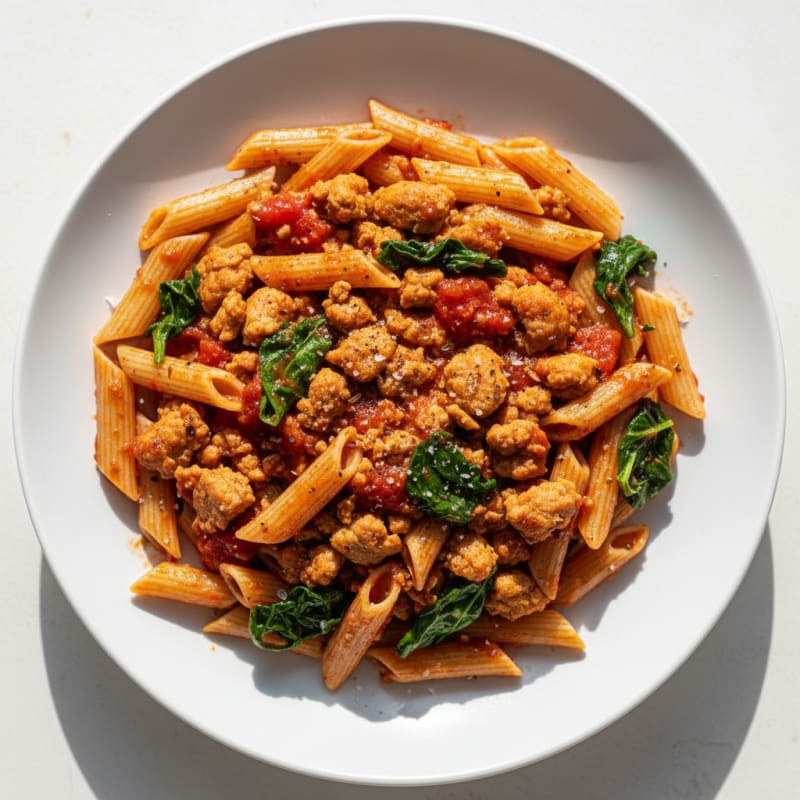 Ground Turkey Pasta with Rao's Marinara