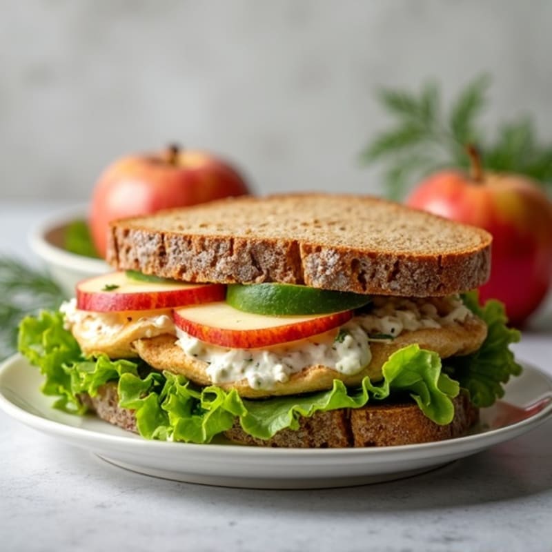 Herb-Roasted Chicken and Apple Salad Sandwich