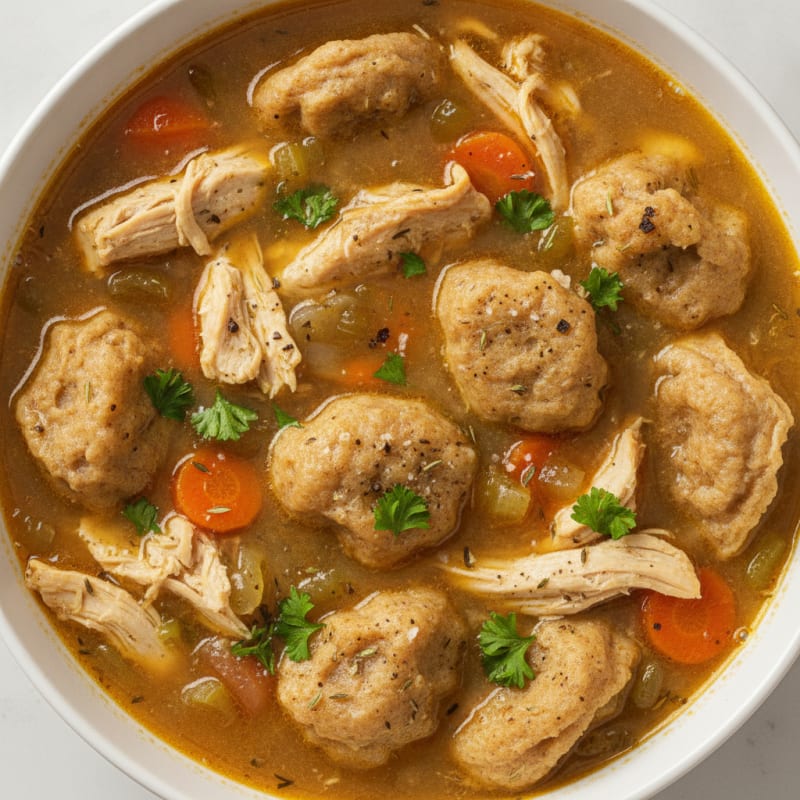 Homestyle Chicken and Herb Dumplings