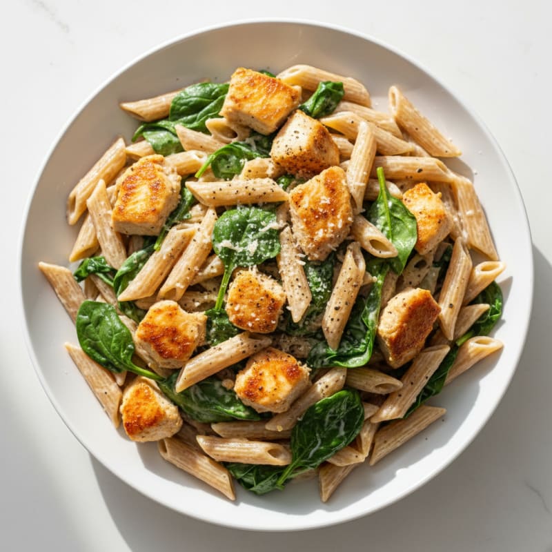 Garlic Parmesan Chicken Alfredo Pasta