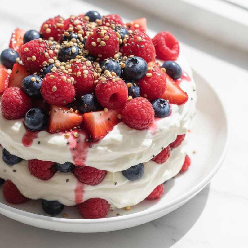 Creamy Greek Yogurt Protein Parfait with Mixed Berries
