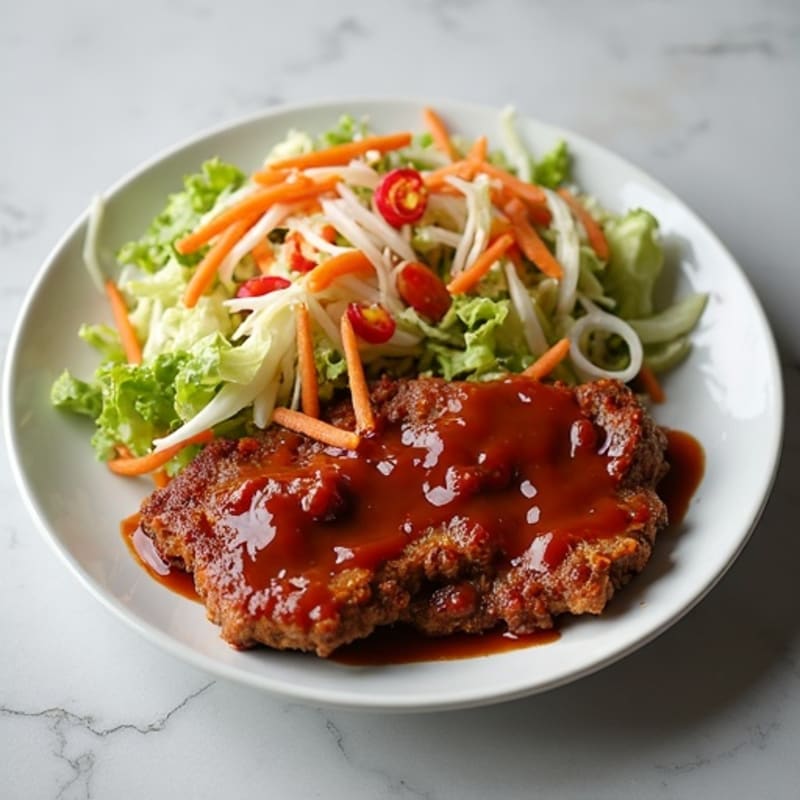 Lean BBQ Pulled Pork with Crunchy Slaw