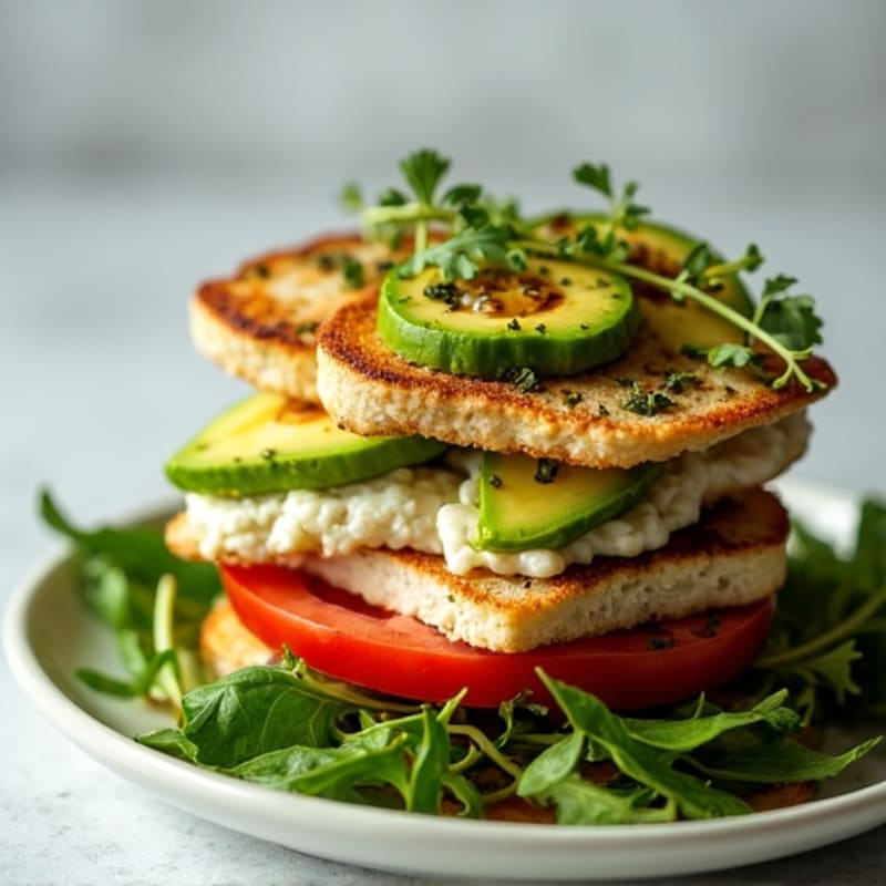 Herb-Roasted Turkey and Avocado Stack