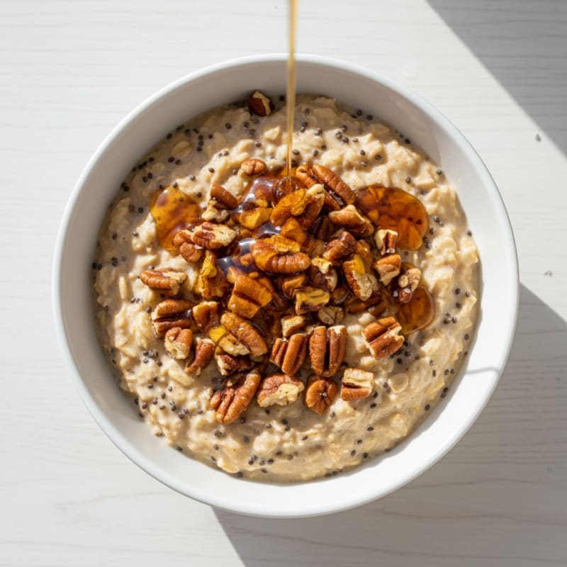 Maple Pecan Overnight Oats