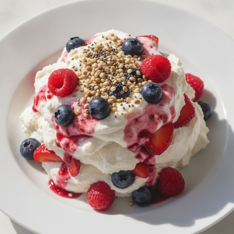 Creamy Greek Yogurt Protein Parfait with Mixed Berries