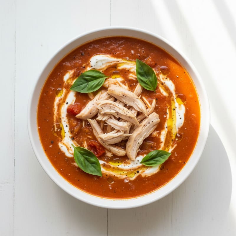 Creamy Roasted Tomato Basil Soup