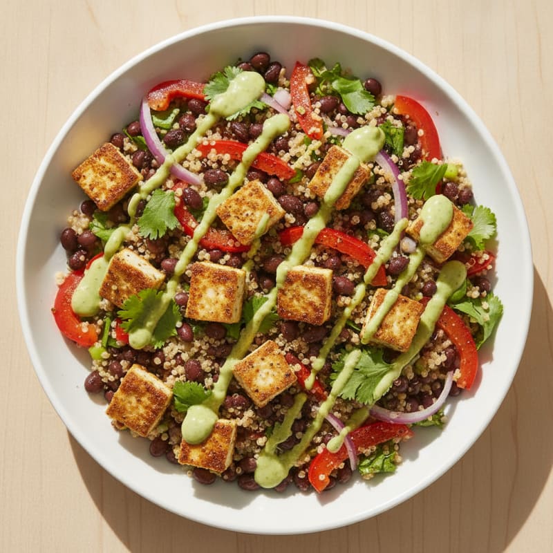 High-Protein Quinoa Black Bean Salad