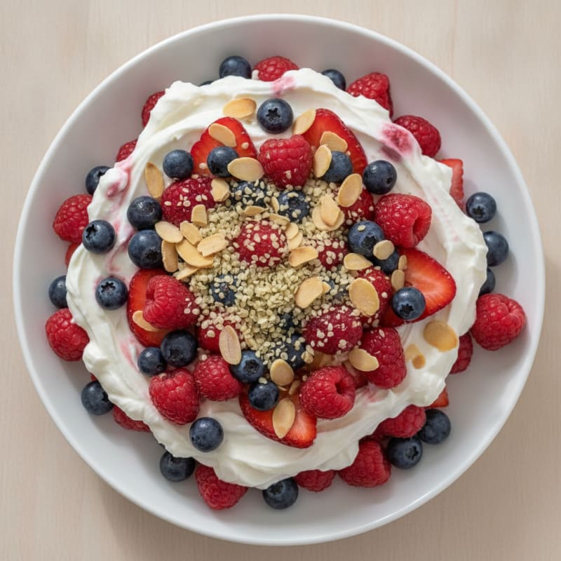 Creamy Greek Yogurt Protein Parfait with Mixed Berries