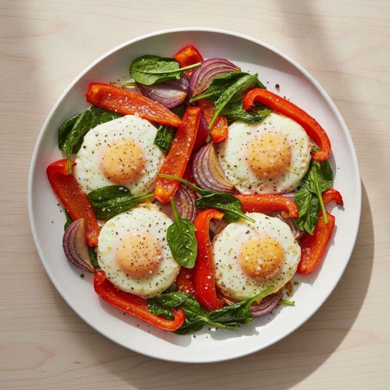 Sheet Pan Eggs with Roasted Vegetables