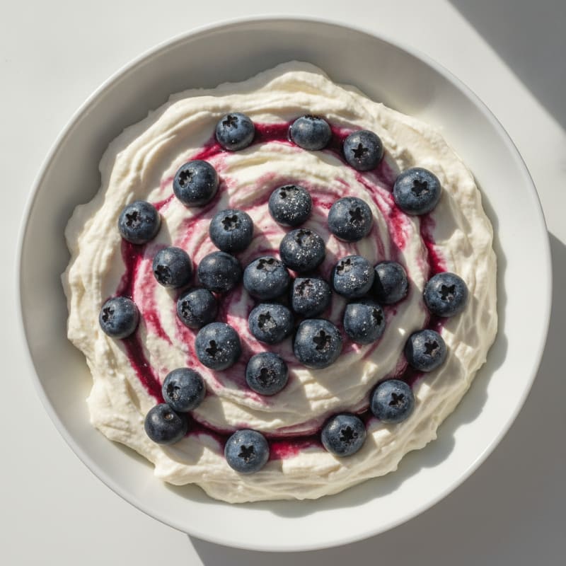 Silky Greek Yogurt Protein Pudding with Berries