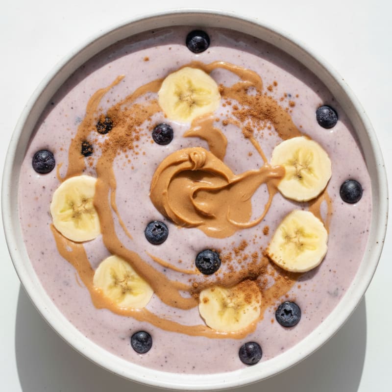 Peanut Butter Berry Banana Smoothie