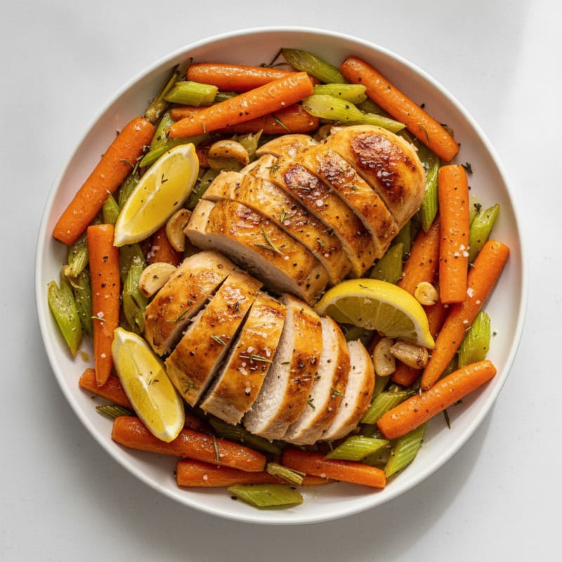 Lemon Herb Roasted Chicken and Vegetables
