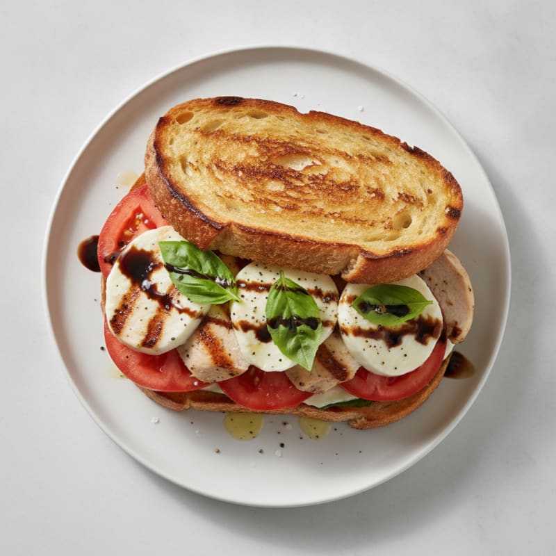 Grilled Balsamic Caprese Sandwich