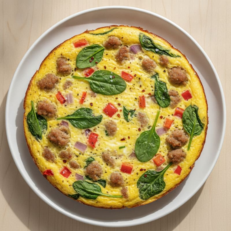 Savory Breakfast Egg and Sausage Bake